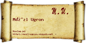 Mözl Ugron névjegykártya